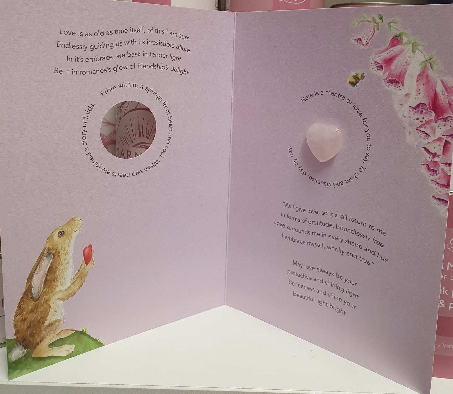 Heart Of Love Crystal Card
