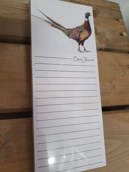 Pheasant Magnetic Notepad