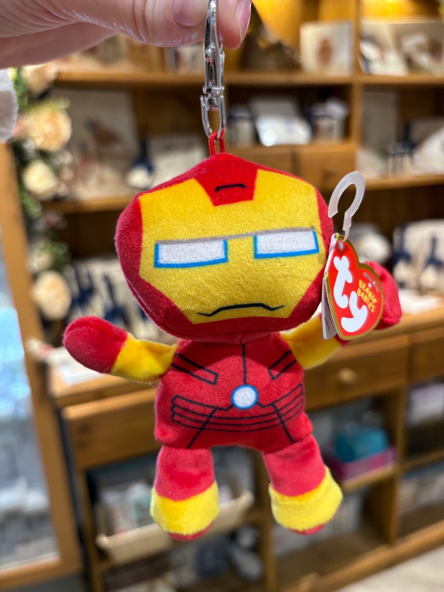 TY Beanie Babies Marvel - Iron Man Clip