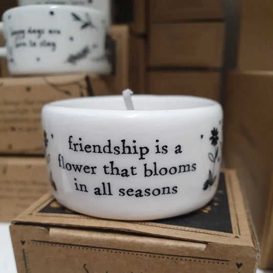 Ceramic Tealight - Friendship