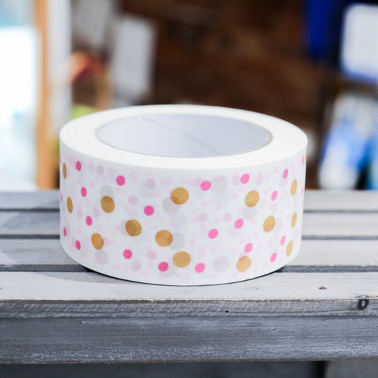 Recyclable Kraft Paper Tape- White Spots