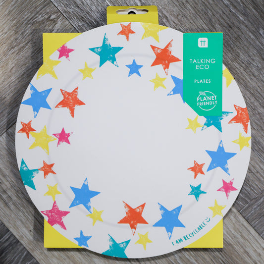 Star Paper Plates- Pack of 12. Party